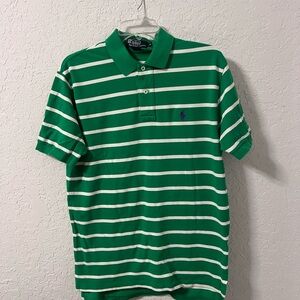 Polo by Ralph Lauren Green Striped Polo Shirt